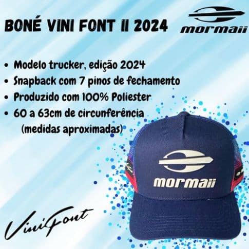Boné Mormaii Vini Font Brasil Azul Marinho - miniatura 4