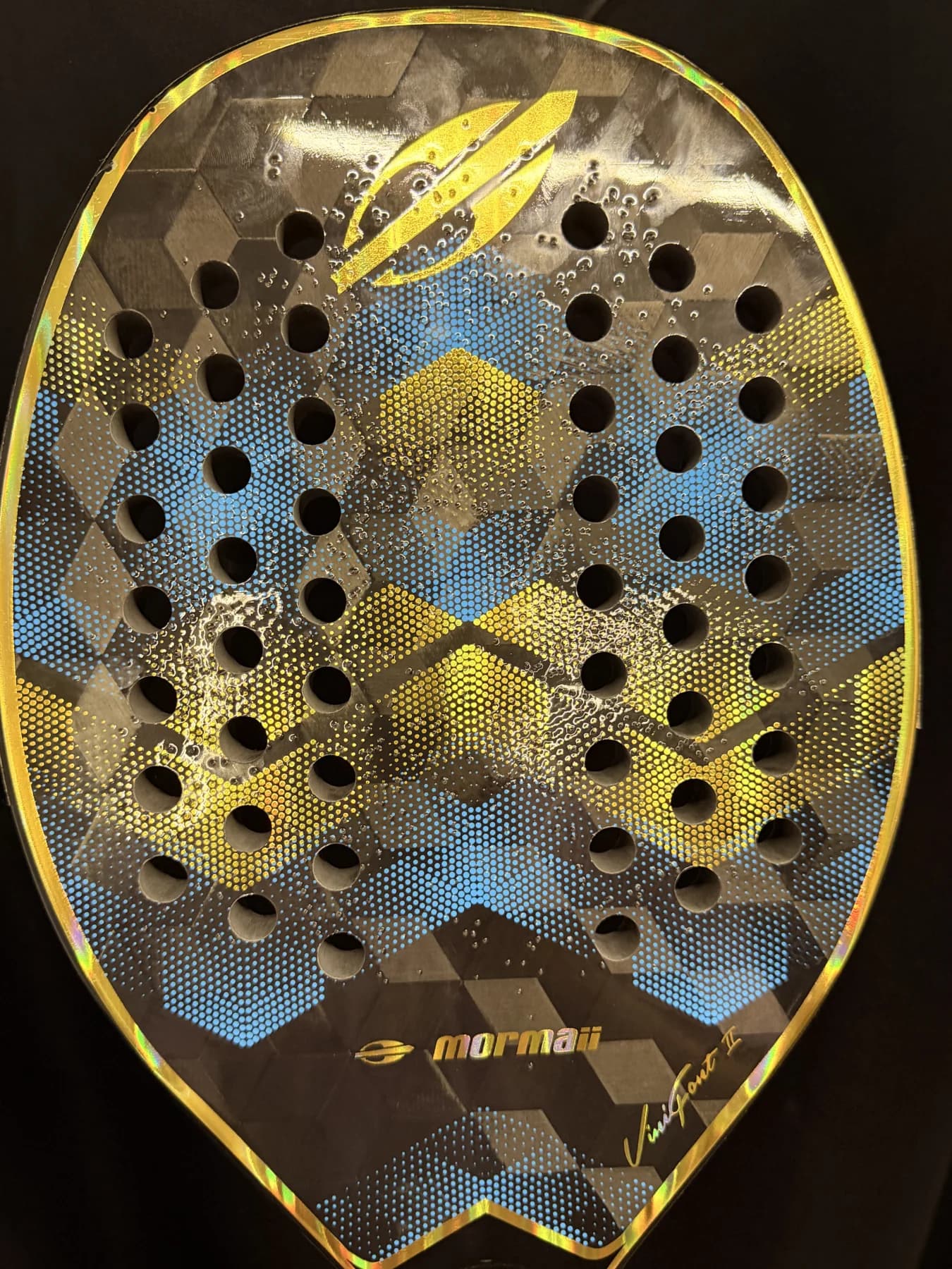 Raquete Beach Tennis Mormaii Vini Font II - Usada - Carbono 24k - miniatura 3