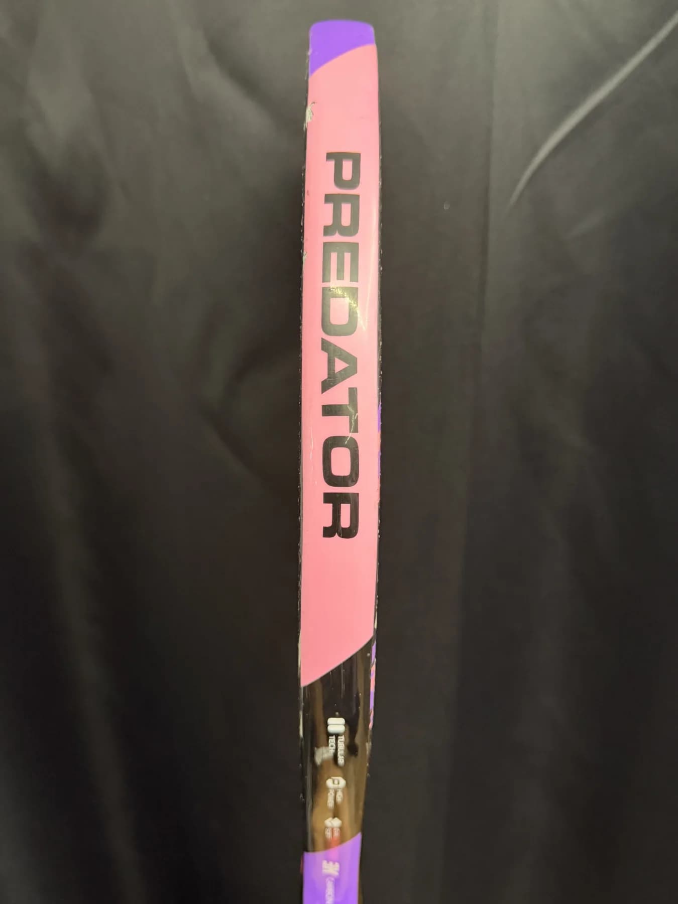 Raquete Beach Tennis Shark Predator Pro - Usada - Carbono 3k - miniatura 4