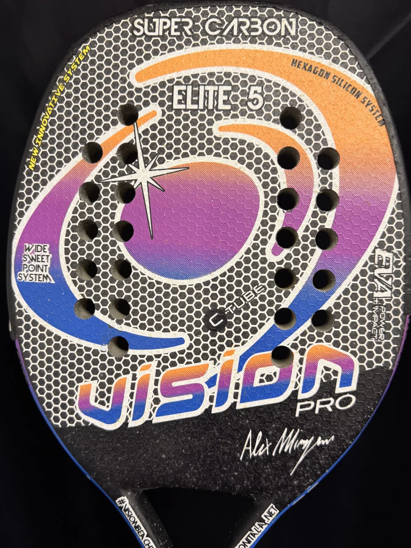 Raquete Beach Tennis Vision Elite 5 - Usada - Kevlar - miniatura 2