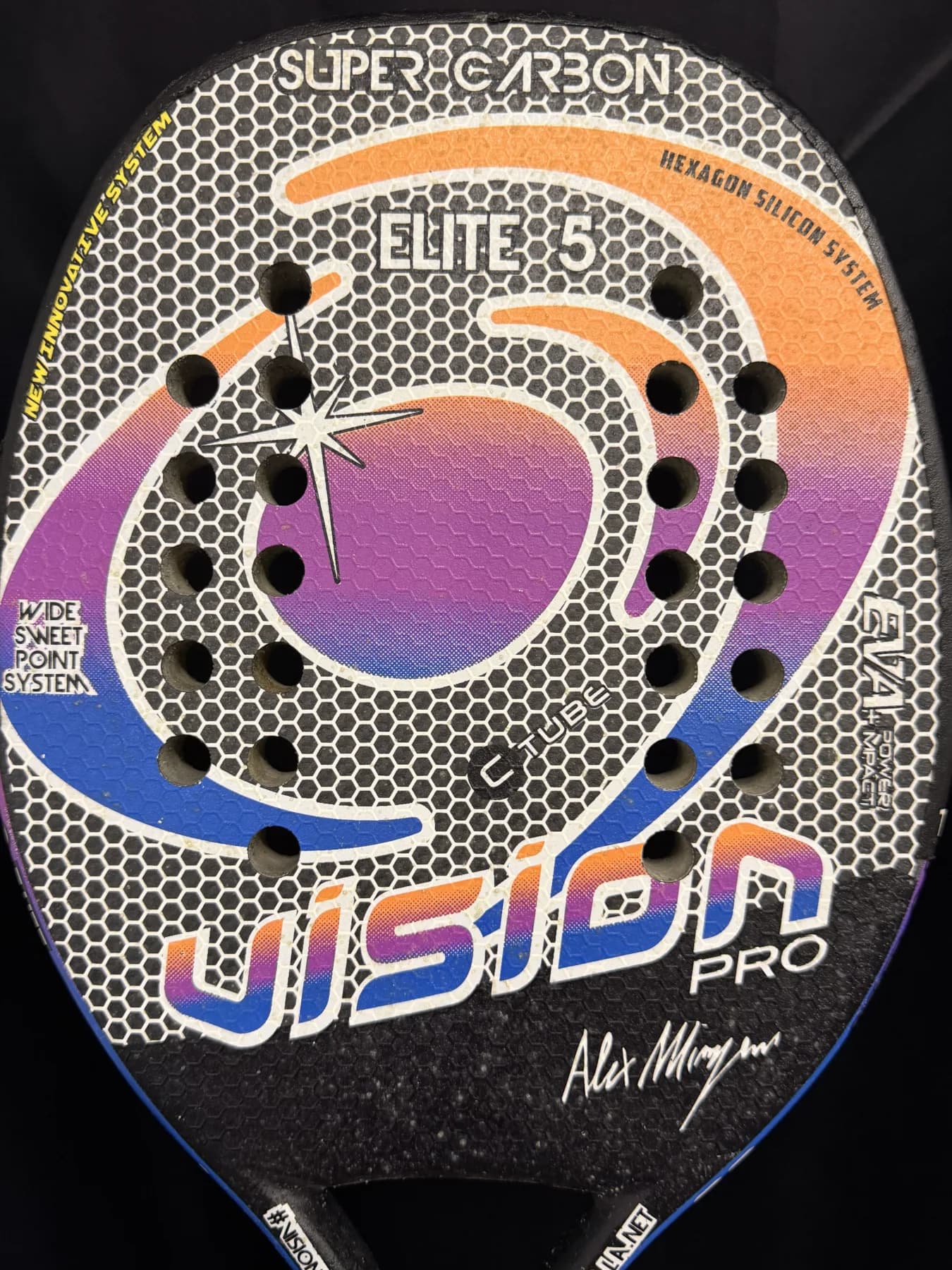 Raquete Beach Tennis Vision Elite 5 - Usada - Kevlar - miniatura 3