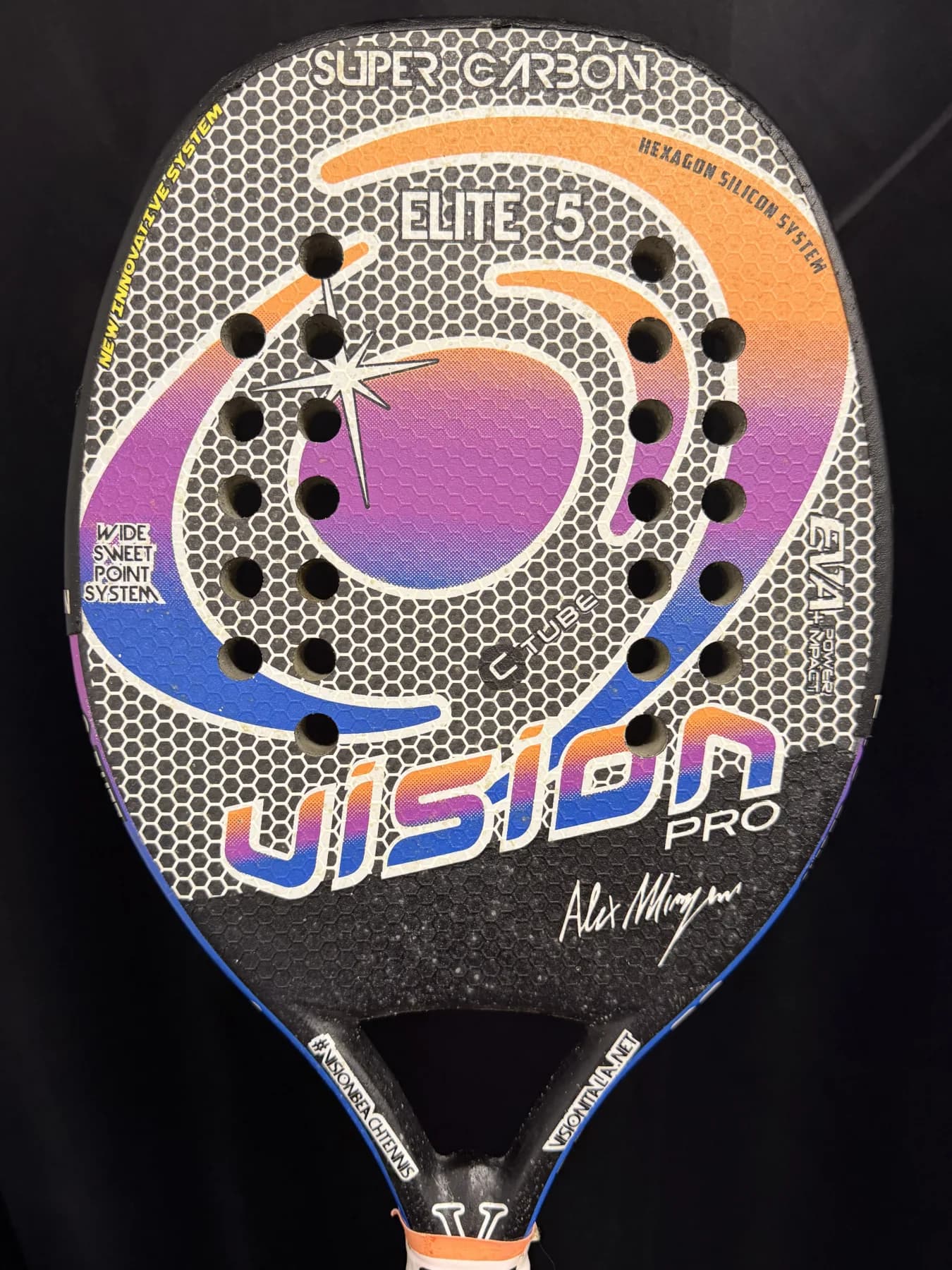 Raquete Beach Tennis Vision Elite 5 - Usada - Kevlar - miniatura 5