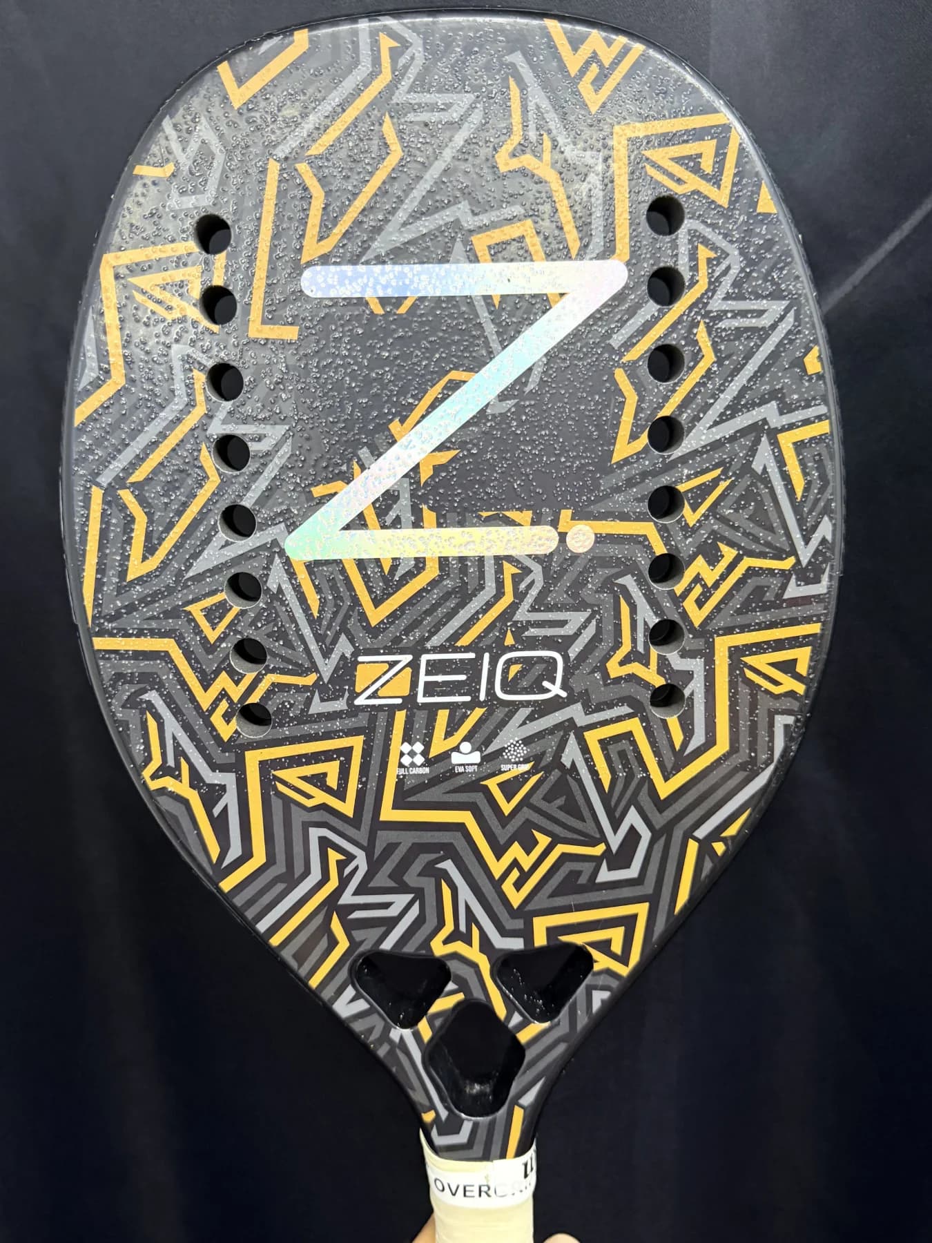 Raquete Beach Tennis Zeiq Snake 2 - Usada - Carbono 3k - miniatura 6