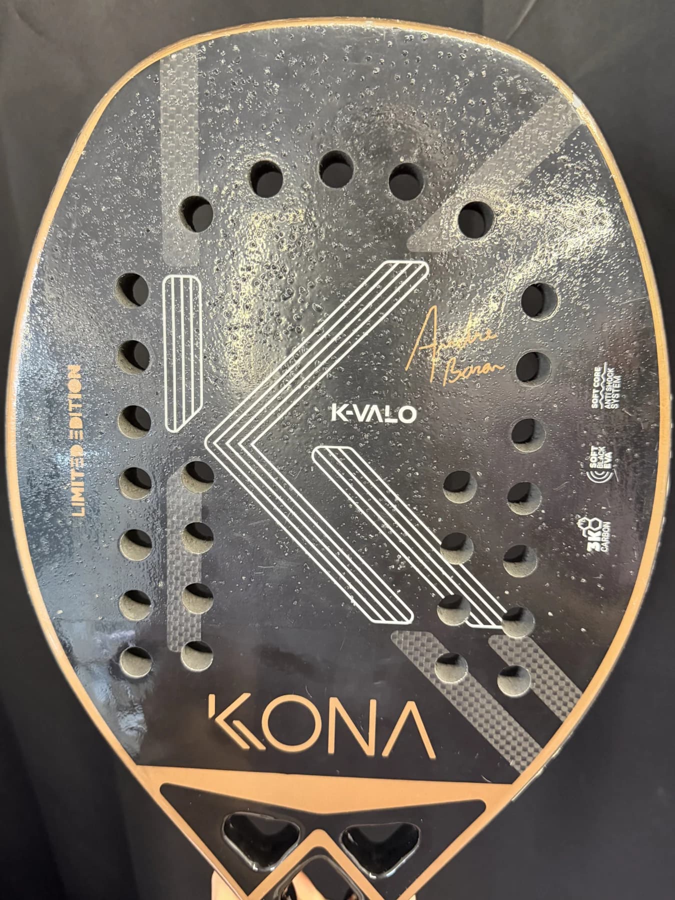Raquete Beach Tennis Kona KValo Limited Edition - Usada - Carbono 3k - miniatura 2