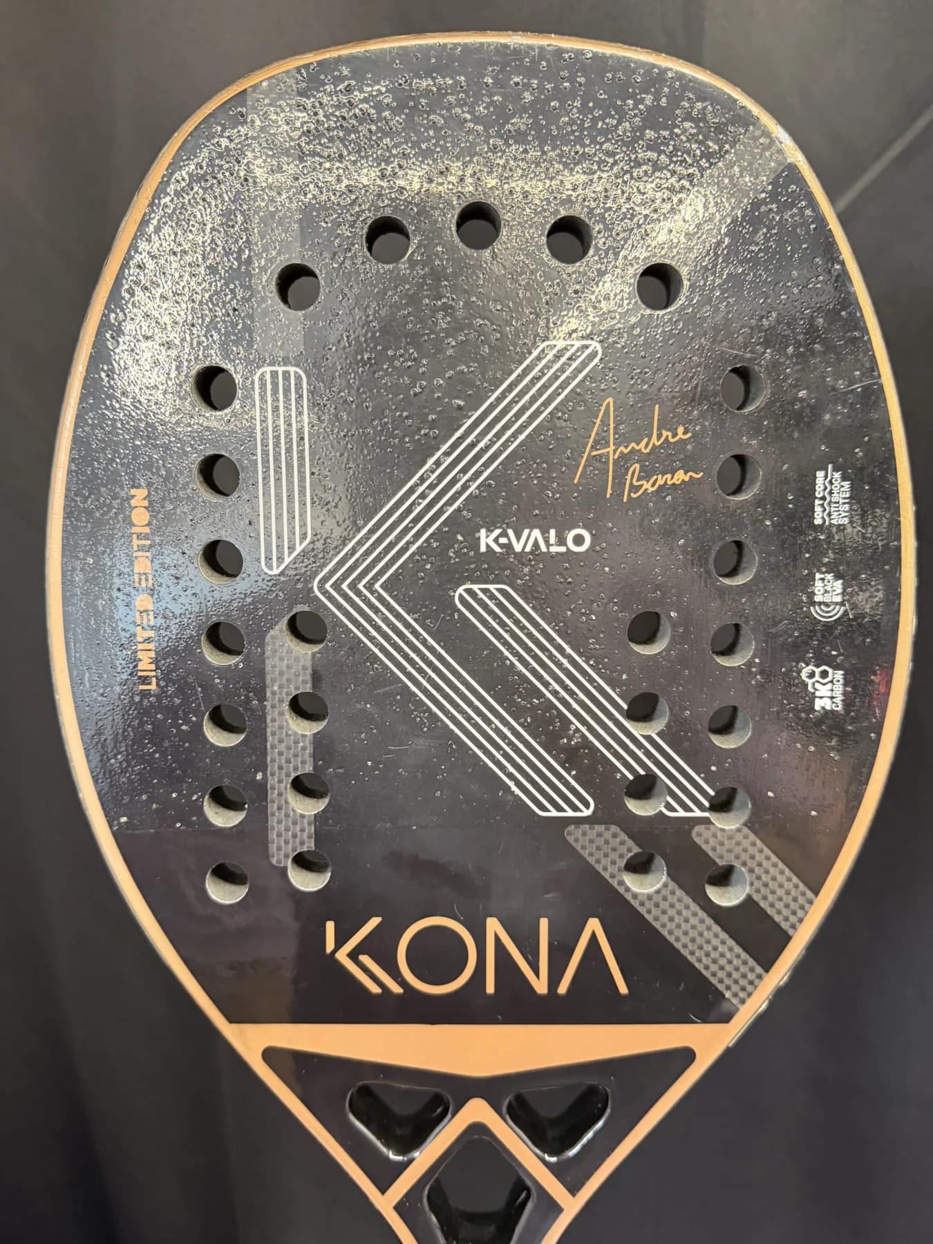 Raquete Beach Tennis Kona KValo Limited Edition - Usada - Carbono 3k - miniatura 7