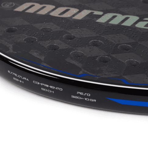 Raquete Beach Tennis Mormaii Triax Concept Holeless - Carbono 24k - miniatura 2