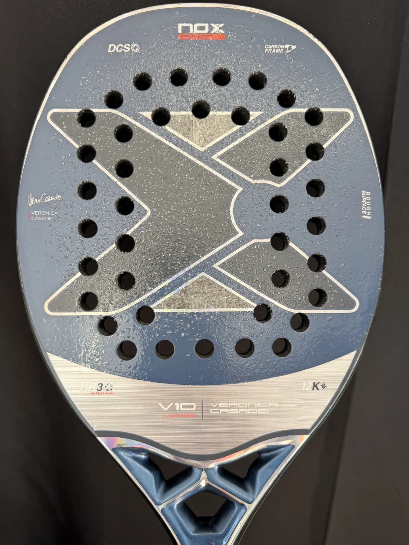 Raquete Beach Tennis Nox V10 2025 - Usada - Carbono 12k - miniatura 6