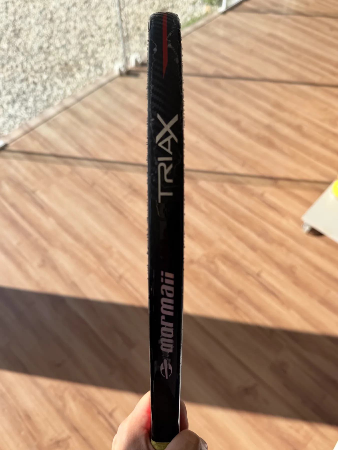 Raquete Beach Tennis Mormaii Triax - Usada - Carbono 24k - miniatura 4
