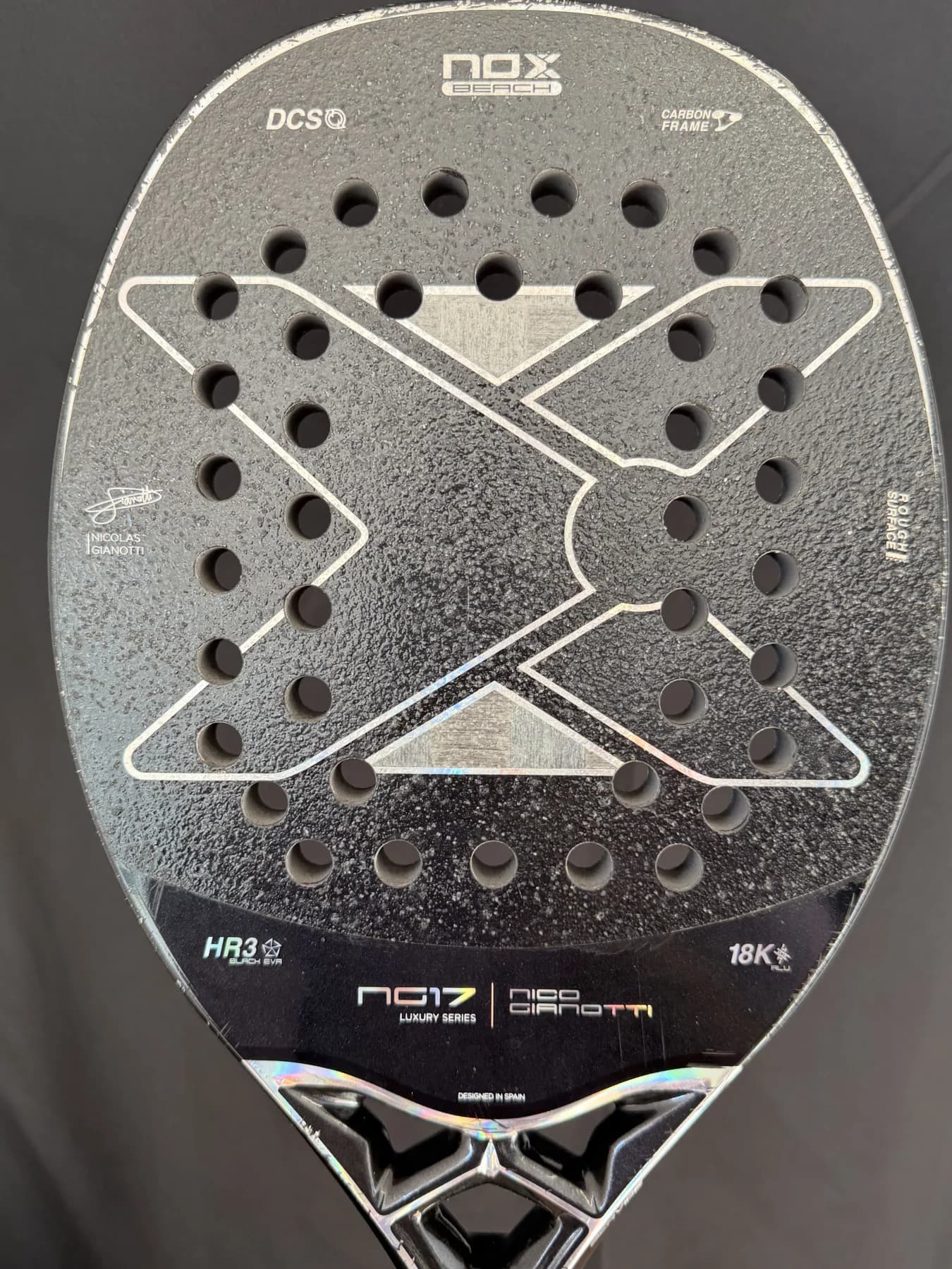 Raquete Beach Tennis Nox NG17 2025 - Usada - Carbono 18k - miniatura 6