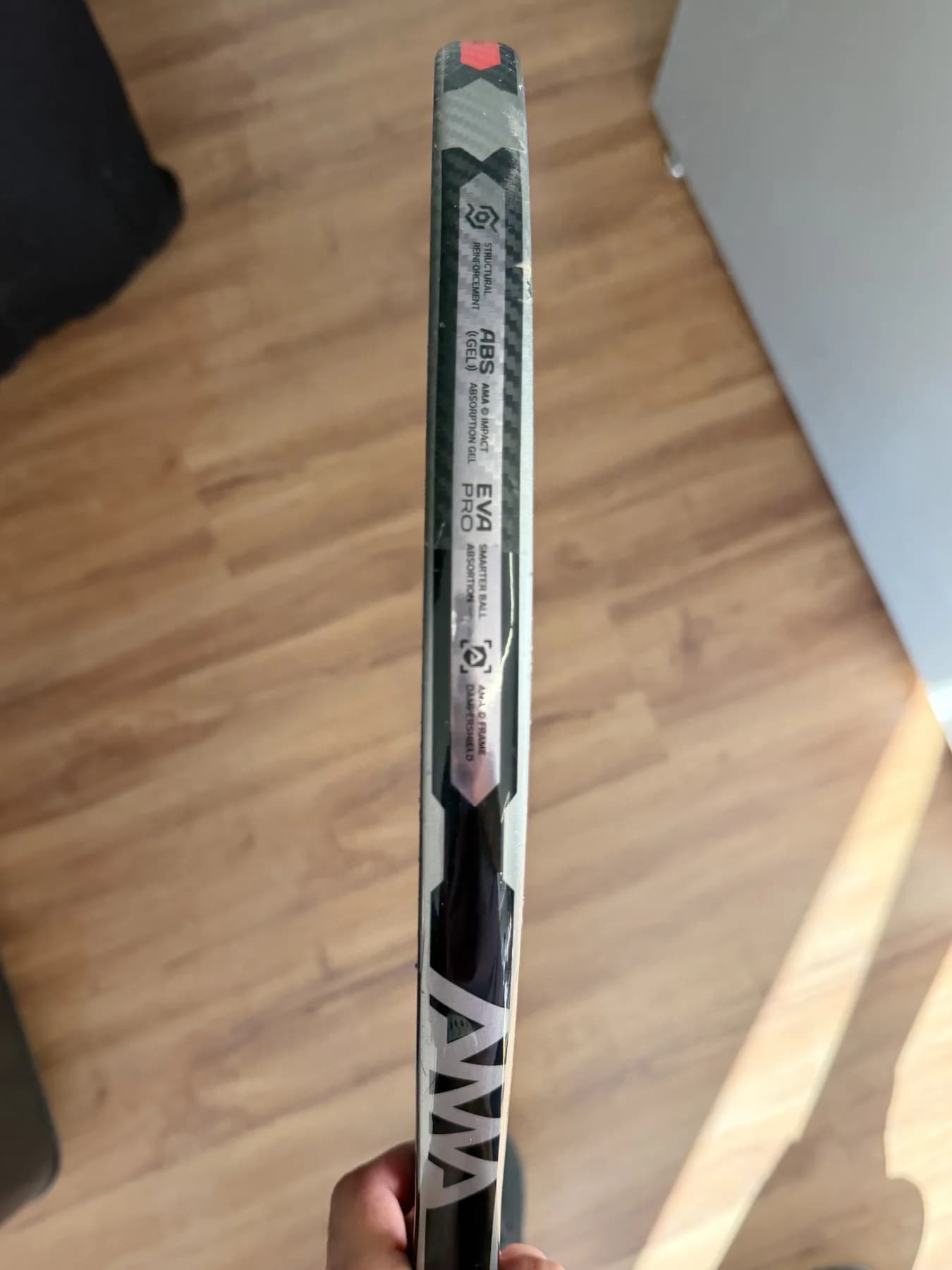 Raquete Beach Tennis AMA Sport Kronos - Usada - Carbono 3k - miniatura 4