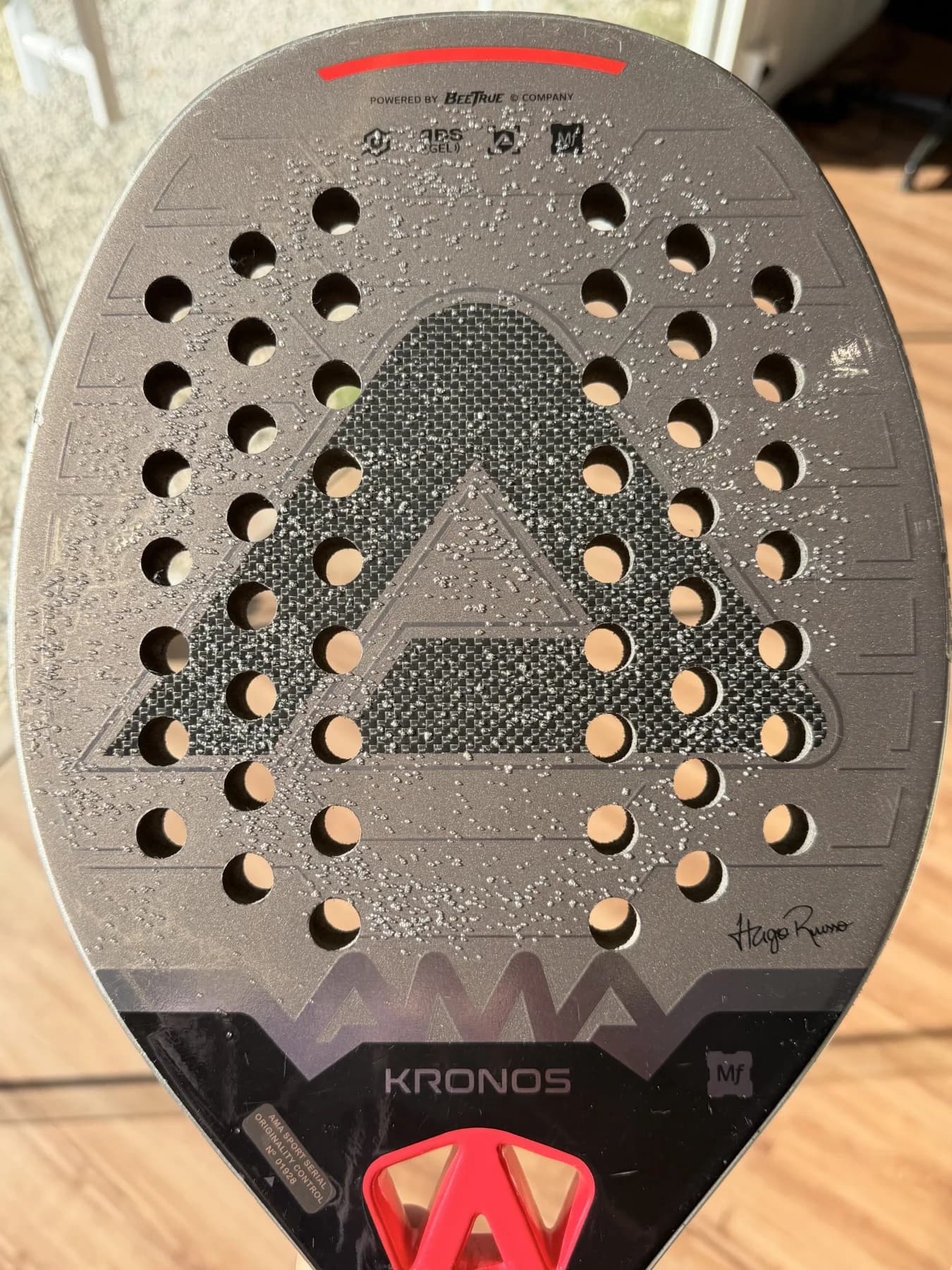 Raquete Beach Tennis AMA Sport Kronos - Usada - Carbono 3k - miniatura 8