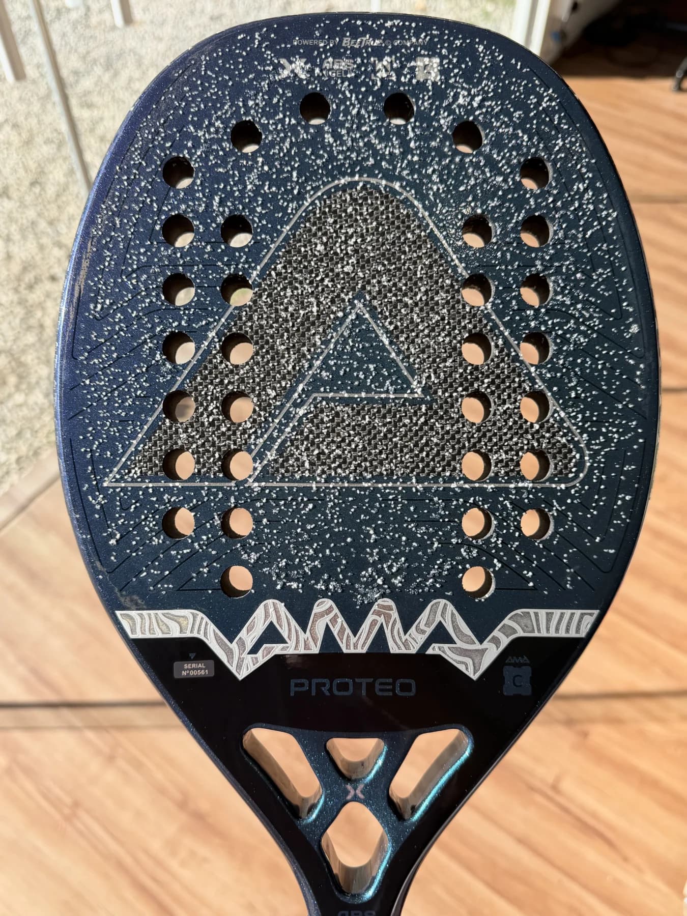 Raquete Beach Tennis AMA Sport Proteo - Usada - Carbono 3k - miniatura 6