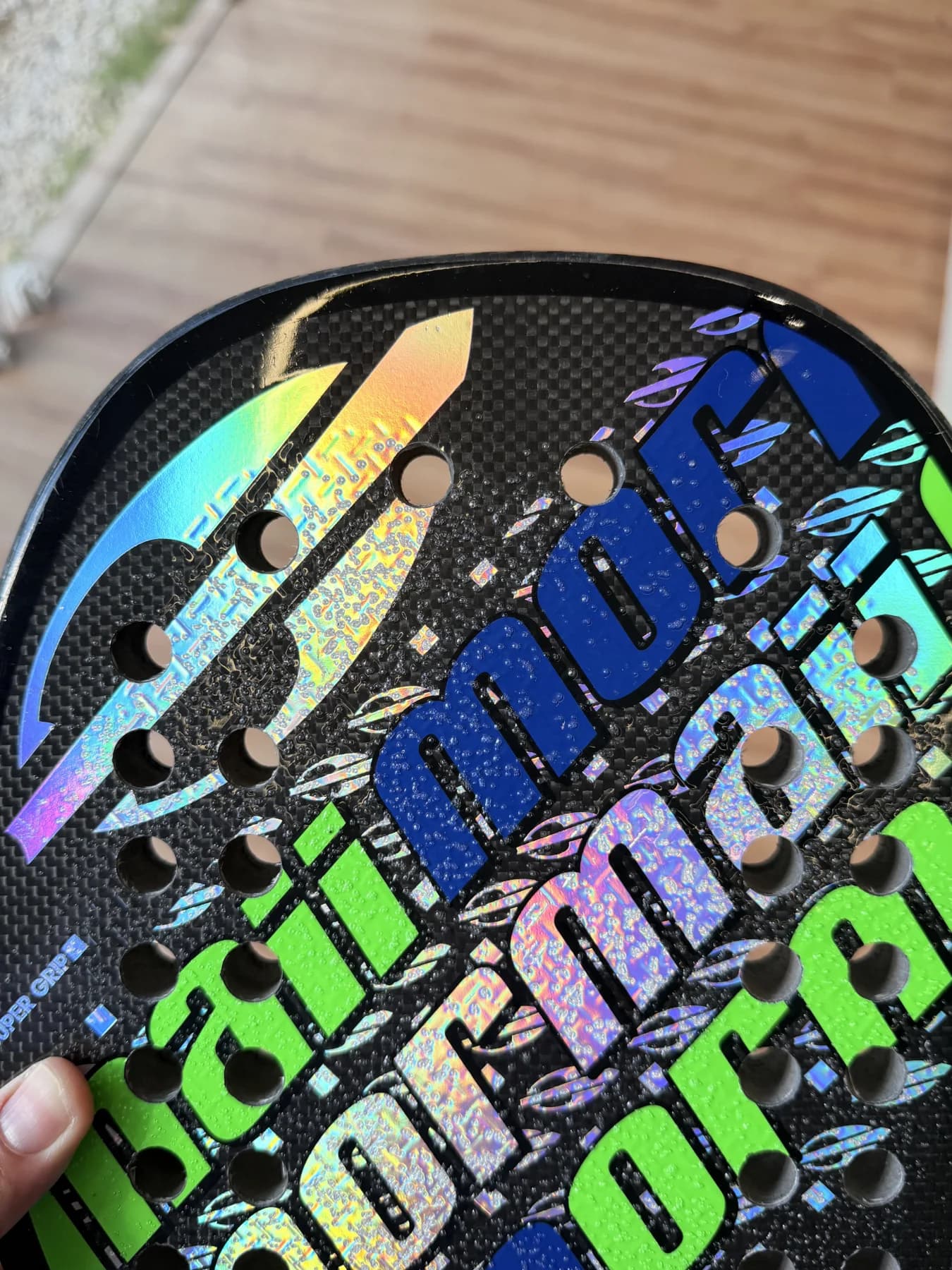 Raquete Beach Tennis Mormaii Flexxxa - Usada - Carbono 3k - miniatura 6