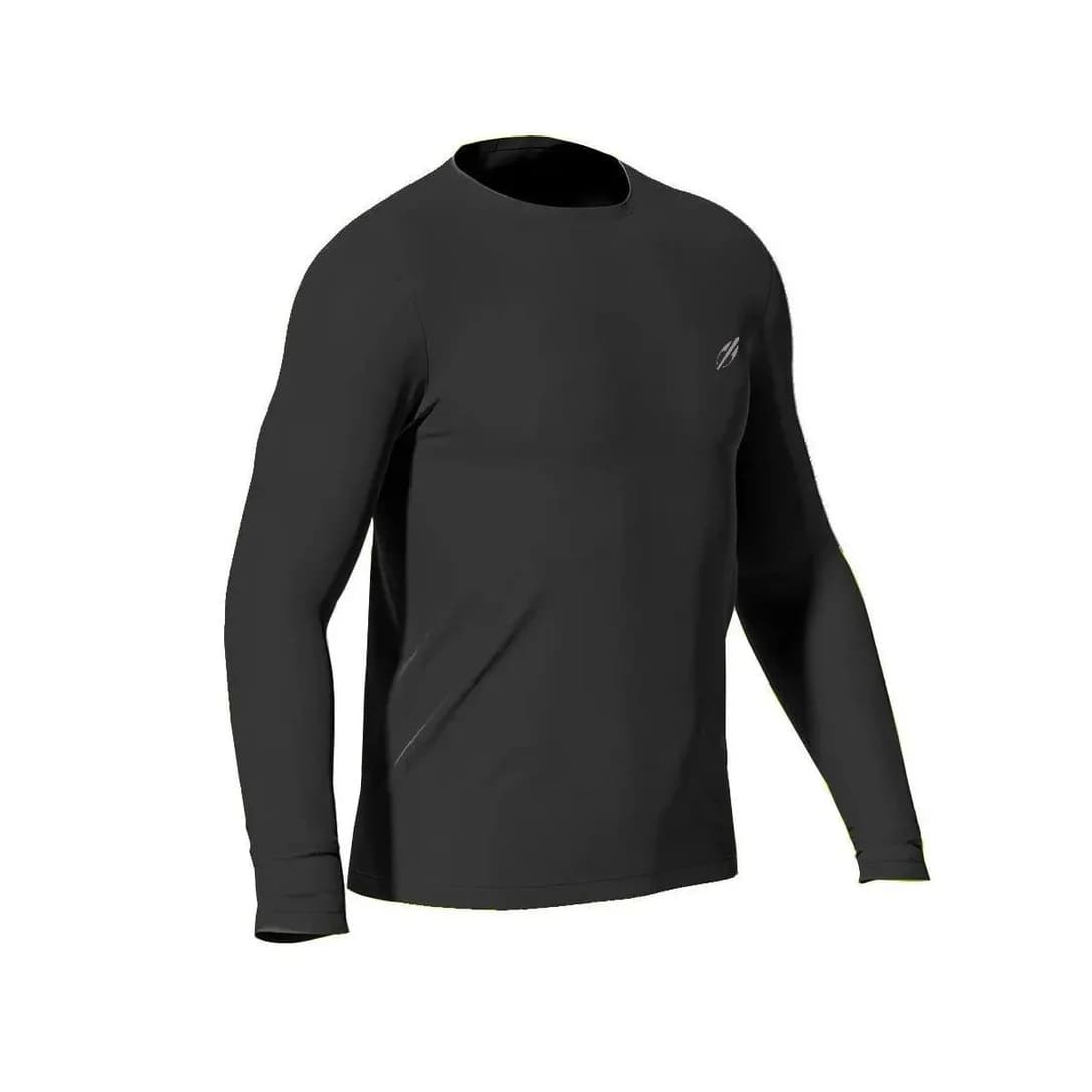 Camiseta Mormaii Manga Longa Dry Action com Proteção FPS 50 UV Preta - miniatura 3