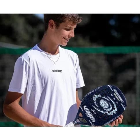 Raquete Beach Tennis Vision Gold Felipe Loch Carbono 3k Titanium - miniatura 2