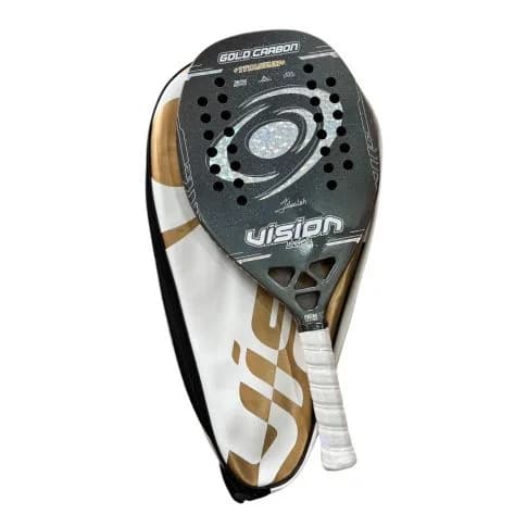Raquete Beach Tennis Vision Gold Felipe Loch Carbono 3k Titanium - miniatura 5